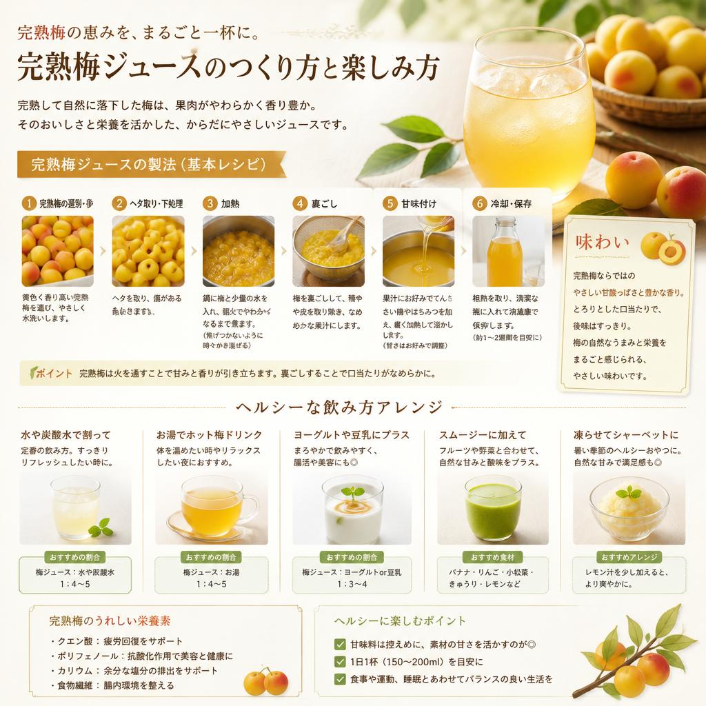 2. 完熟梅ジュースのご案内
