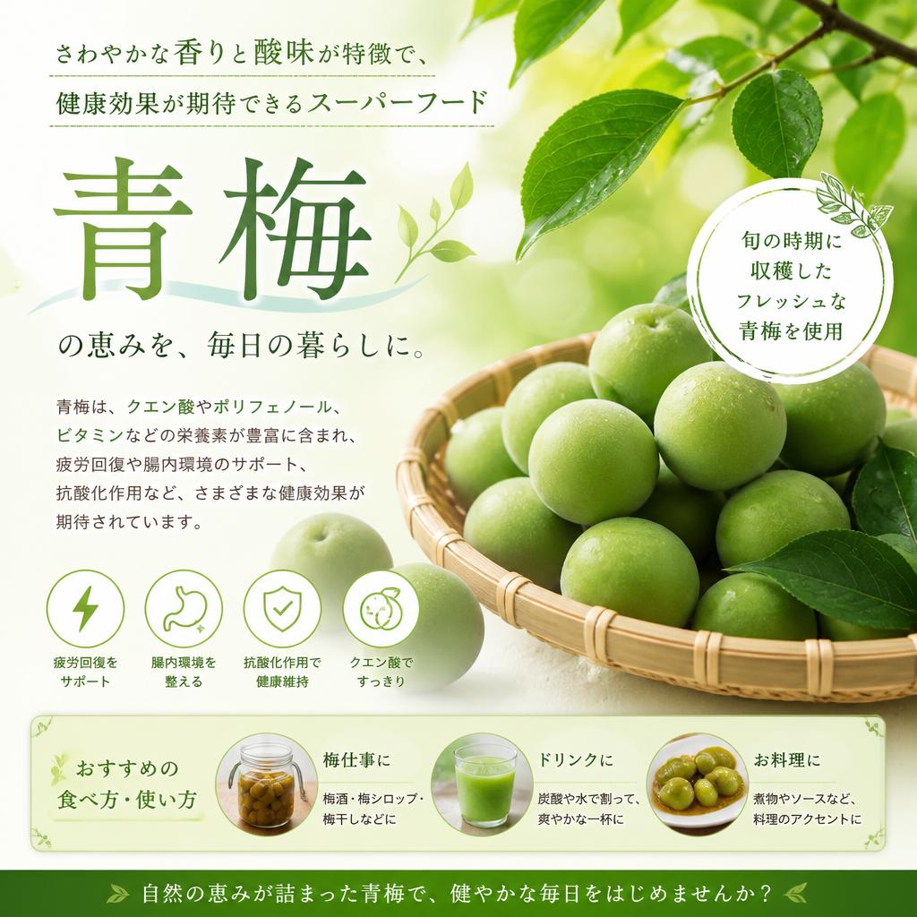 自然の恵み ― 青梅の魅力