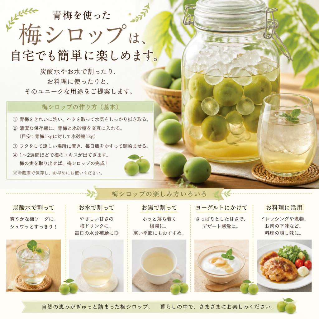 梅シロップの楽しみ方