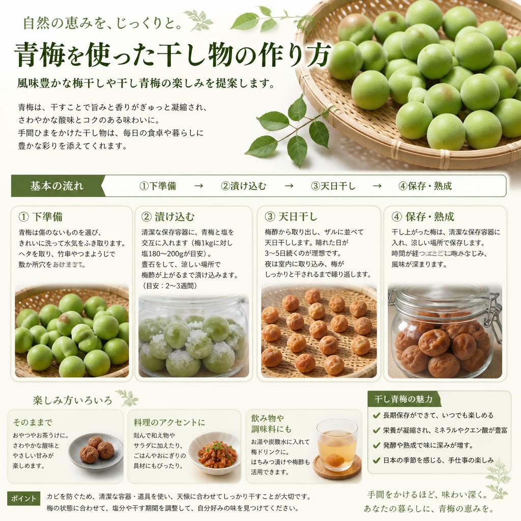 青梅の干し方